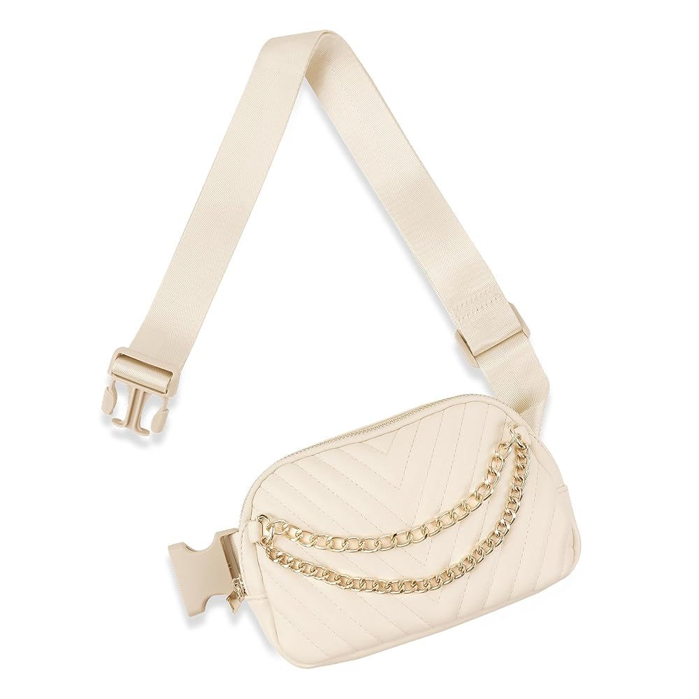 Amazon.com | Belt Bag for Women，Luxury Chain Crossbody Bag